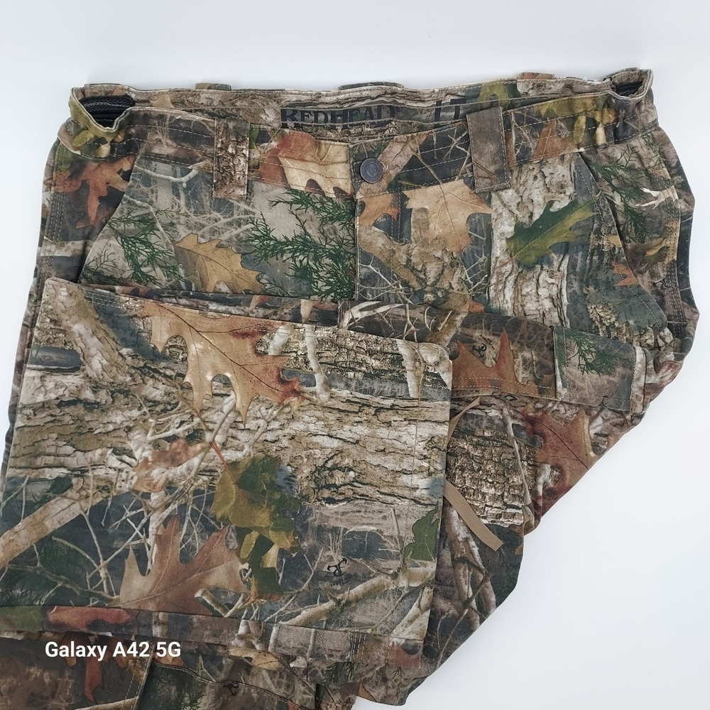 REDHEAD Silent Hide Camo Cargo Hunting Pants Men's Size XL 36x32